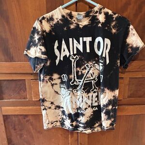 Gildan tshirt short sleeve tie dyed LA Saints or Sinners size medium